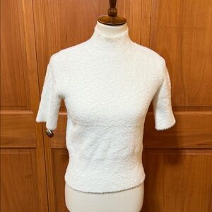 Bailey 44 Eyelash Knit Mockneck Top